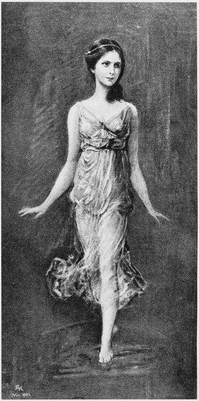 Isadora Duncan (1877-1927) by Frederich August Kaulbach